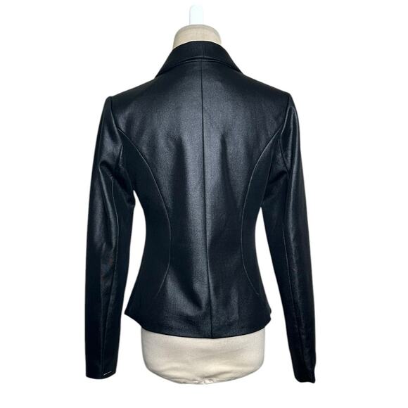 Forever 21 black one button fitted cocktail blazer size Small - Picture 2 of 10